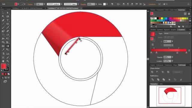 Adobe illustrator cc logo tutorials for beginners - how to design Google Chrome icon 2015 смотреть онлайн