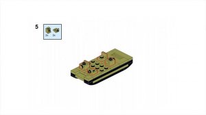 Лего мини пятибашенный танк Т-35