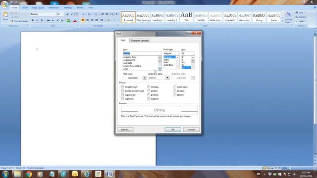MS Word 2007 set default font смотреть онлайн