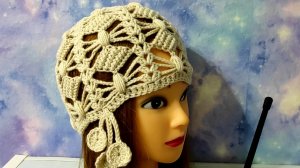 Оригинальная, летняя шапочка крючком. Подробное видео для начинающих.