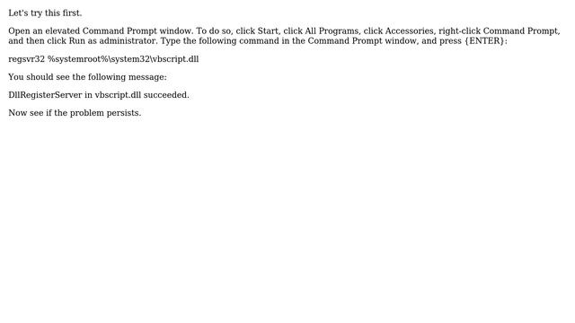 Input Error: There is no script engine for file extension ".vbs" (3 Solutions!!) смотреть онлайн