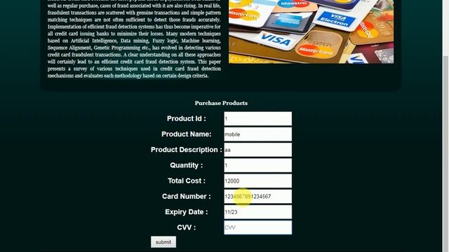 Credit Card Fraud Detection Project in Java PHP Python смотреть онлайн