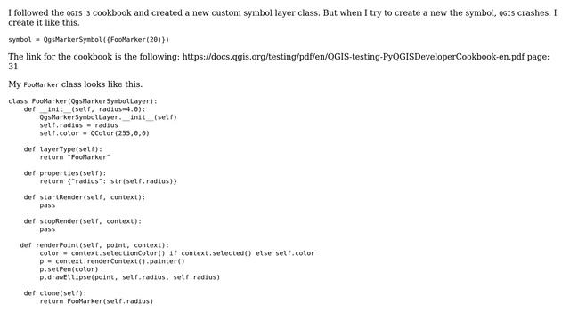 GIS: QGIS crashes when setting new Symbol to layer with python смотреть онлайн