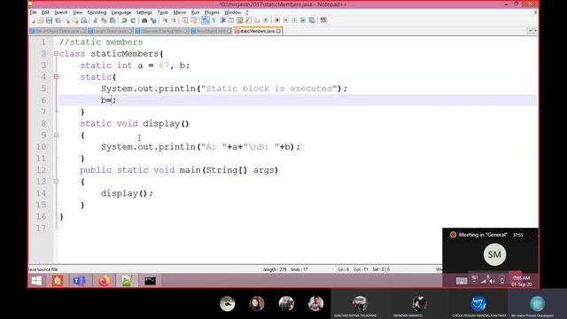 Static Keyword in Java смотреть онлайн