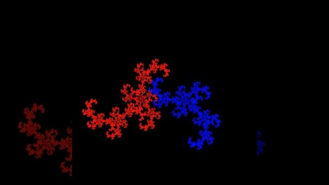 Fractal animation: Heighway dragon to golden dragon (-2PI) смотреть онлайн