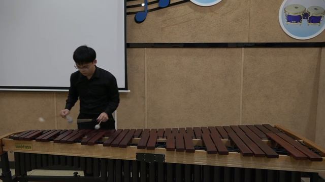 Four Mallets Marimba Fugue from Sonata in A minor Bach Composer Bach смотреть онлайн