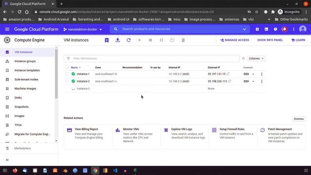 Docker swarm cluster | gcloud | vm instances | firewall rules смотреть онлайн
