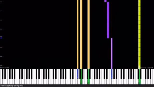[Black midi] Pokemon - The Magikarp Song (I love magikarp), 163k notes, MusiMasta. смотреть онлайн