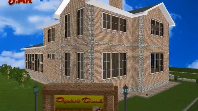 Проект загородного дома с бассейном и террасой - LS051 смотреть онлайн