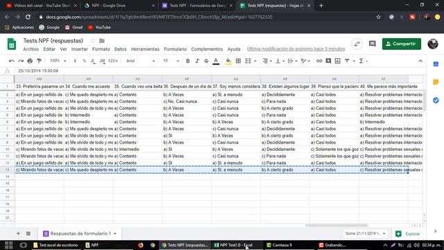 Test NPF en Excel prueba psicometrica смотреть онлайн
