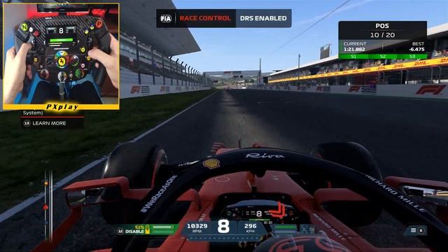 F1 2021 - Race at PORTIMAO (Portuguese Grand Prix) Thrustmaster Ferrari SF1000 Wheel Add-On gamepla смотреть онлайн