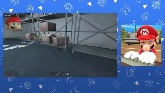 SMG4:Марио играет в Gmod Ft. SMG3(русская озвучка)