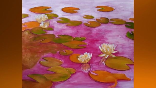 Стрекоза и лилии