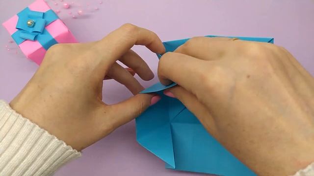 ПОДАРОЧНАЯ КОРОБОЧКА своими руками из бумаги | Оригами Коробочка | Origami Paper Gift Box
