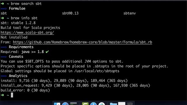 Setup sbt using brew on Mac смотреть онлайн
