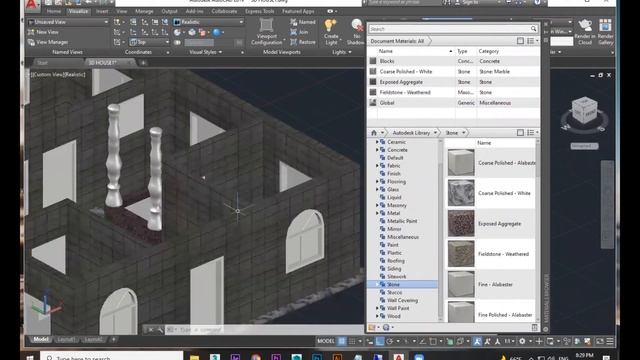 AUTOCAD TUTORIAL 3D PART 13 CREATE 3D HOUSE PART 6 смотреть онлайн
