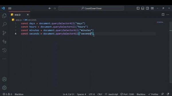 How To Built A HTML CSS & JavaScript with Time Date Countdown