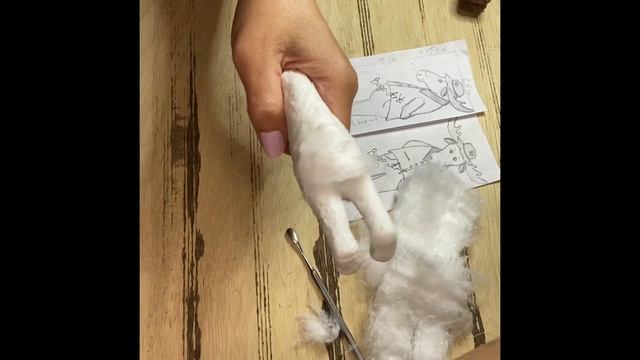 МК ватная игрушка "ЛОСЬ" (Часть 2) Tutorial cotton toys "MOOSE" (Part 2) смотреть онлайн