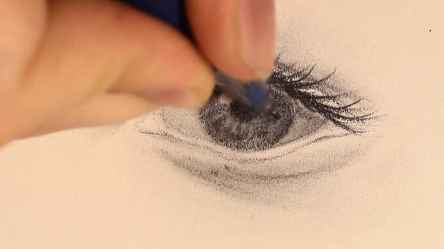 Как нарисовать реалистичный глаз поэтапно карандашом - уроки рисования для начинающих смотреть онлайн