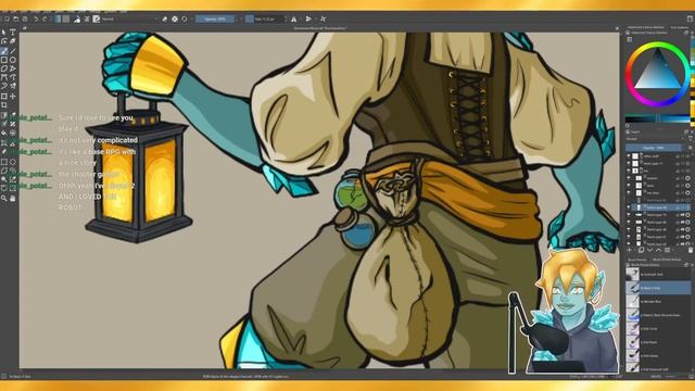 Shading Gemstone! Gemstone in a Minecraft Cave | Vod 7 | Digital Art Stream смотреть онлайн