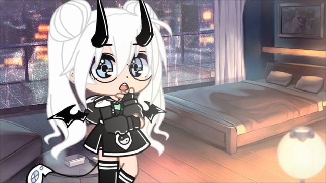 Ночь лестница шаги •Gacha Club• Страшилка смотреть онлайн