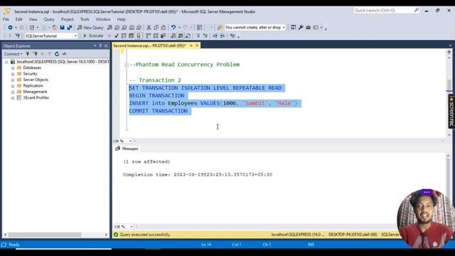 Phantom Read Concurrency Problem in SQL Server #sql #sqlserver #concurrency смотреть онлайн