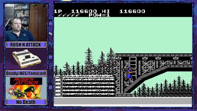 Rush n Attack (Green Beret) - прохождение без касания (No Damage). Dendy/NES/Famicom смотреть онлайн