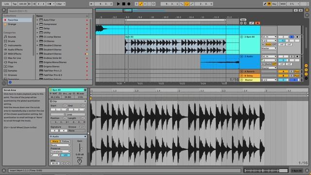 Warping в Ableton Live 11. Как подогнать темп [Ableton Pro Help] смотреть онлайн