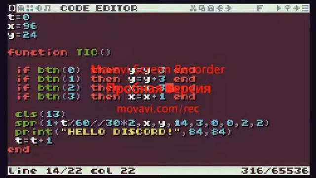 TIC-80 виртуальный комп экспорт игр в WEB! #1 смотреть онлайн