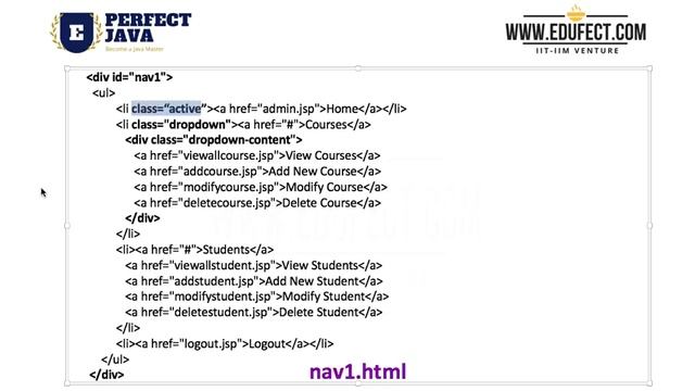 Perfect Java : Improving the UX : CSS Navigation смотреть онлайн