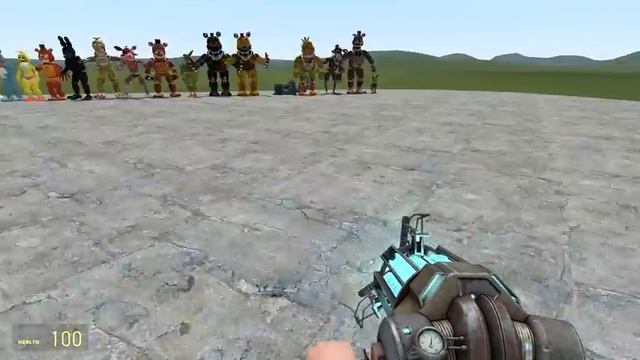 ALL GLAMROCK ANIMATRONICS VS ALL ROCKSTAR, TOY, WITHERED, AND OTHER ANIMATRONICS! Garry's Mod (FNAF смотреть онлайн