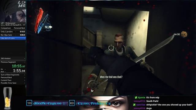 Dishonored Knife Of Dunwall 100% Speedrun - 21:21 смотреть онлайн