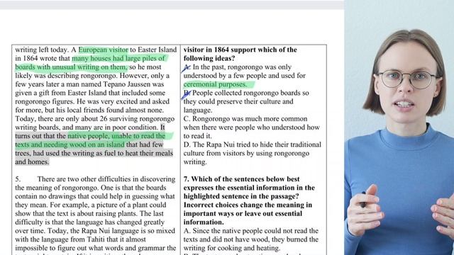 TOEFL Reading Practice Test With Answers - Part 2: Rongorongo