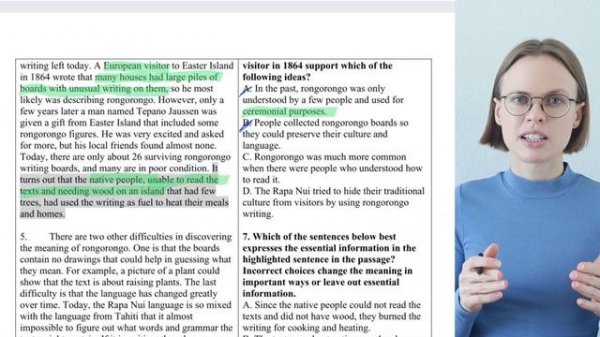 TOEFL Reading Practice Test With Answers - Part 2: Rongorongo