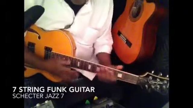 Funk Guitar Schecter Jazz 7 string guitar смотреть онлайн