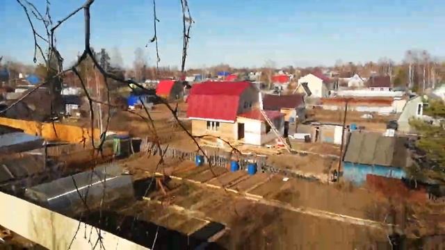 Траншея под фундамент с высоты. смотреть онлайн