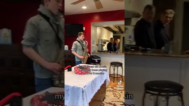 11years old boy playing careless Whisper смотреть онлайн