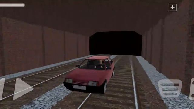 Машины и поезд столкнулись в "Симулятор Русской деревни 3D" смотреть онлайн