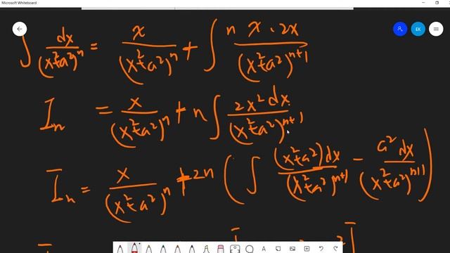 Integral of 1/(x^2+a^2)^n reduction formula смотреть онлайн