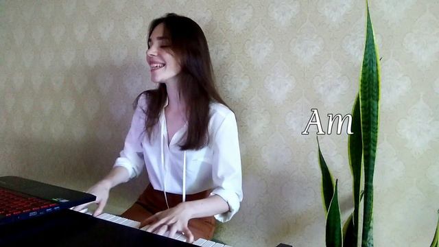 Umberto Tozzi's "Ti amo" (piano cover + chords) смотреть онлайн