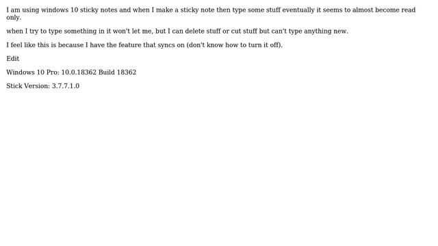 Windows 10 Sticky Notes Can't Type смотреть онлайн