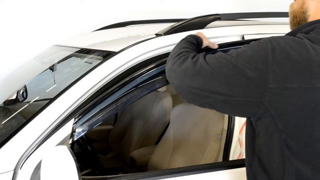WELLvisors side window deflector vent visor Installation Video Mitsubishi Outlander 07-13 смотреть онлайн