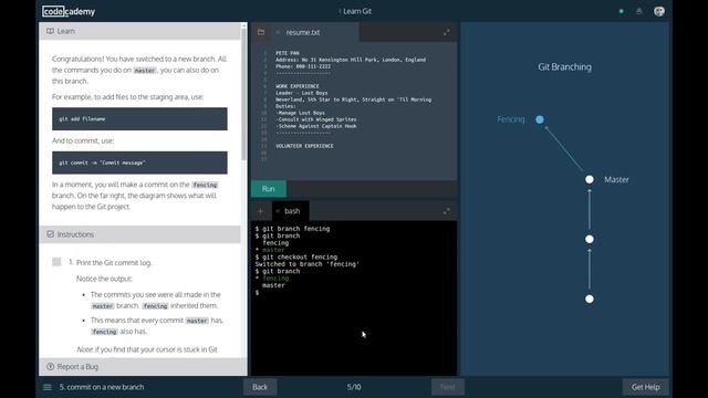 Codecademy Tools - Learn Git смотреть онлайн