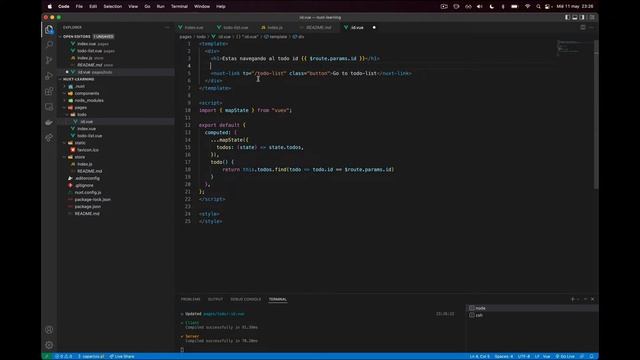 Curso de VueJS y Nuxt - 16 - Vuex y stores, gestión completa de estado смотреть онлайн