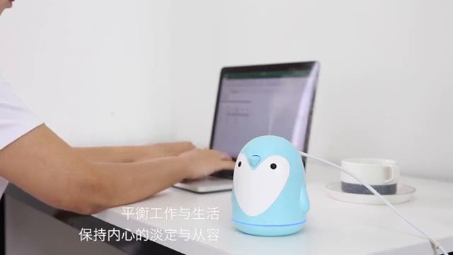 2019 New 3 in 1 Ultrasonic Air Humidifier USB Penguin Aroma Diffuser смотреть онлайн