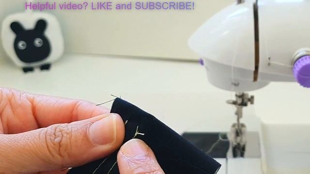 How to sew a Mini Sewing Machine Back Stitch - THREE DIFFERENT WAYS! смотреть онлайн