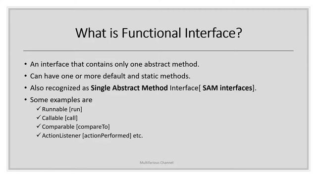 Understanding the Functional interfaces | Part I | What are Functional Interfaces? смотреть онлайн