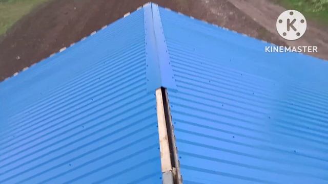 Крыша из профнастила,фронтоны готовы. смотреть онлайн