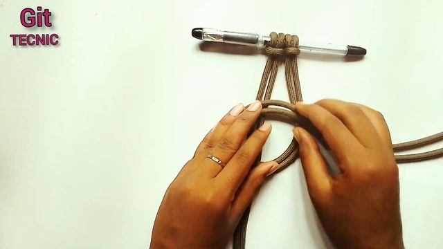 A Beautiful Knot Design Like As Snail | Knot Tutorial Made By Git Tecnic смотреть онлайн