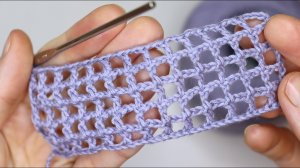 САМАЯ ПРОСТАЯ сетка крючком. МОЖНО СВЯЗАТЬ АВОСЬКУ